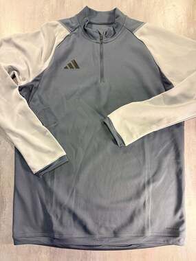Adidas Tiro 23 Competition Training Top 1/4 Zip Pullover Grey White Size L